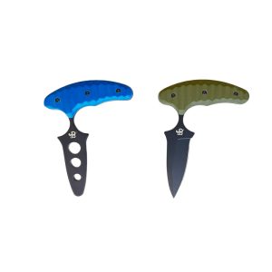 Push Dagger BLACK with Green Handle Trainer Package
